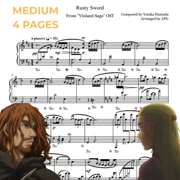 錆びた剣 (Rusty Sword) piano sheet music preview